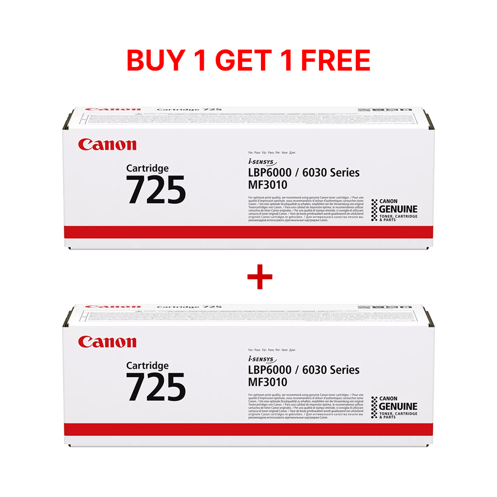 Canon 725 Black (3484B002) Toner Cartridge | buy 1 get 1 free