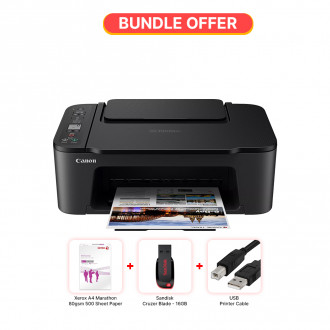 Canon PIXMA TS3440 Wireless Colour All-in-One Inkjet Photo Printer - Bundle