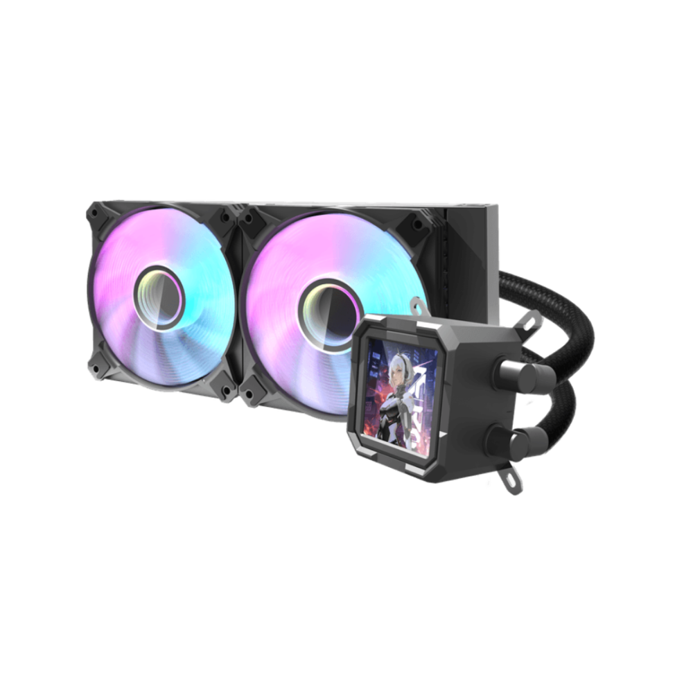 darkFlash DV240S 240mm AIO Liquid CPU Cooler with IPS LCD & ARGB