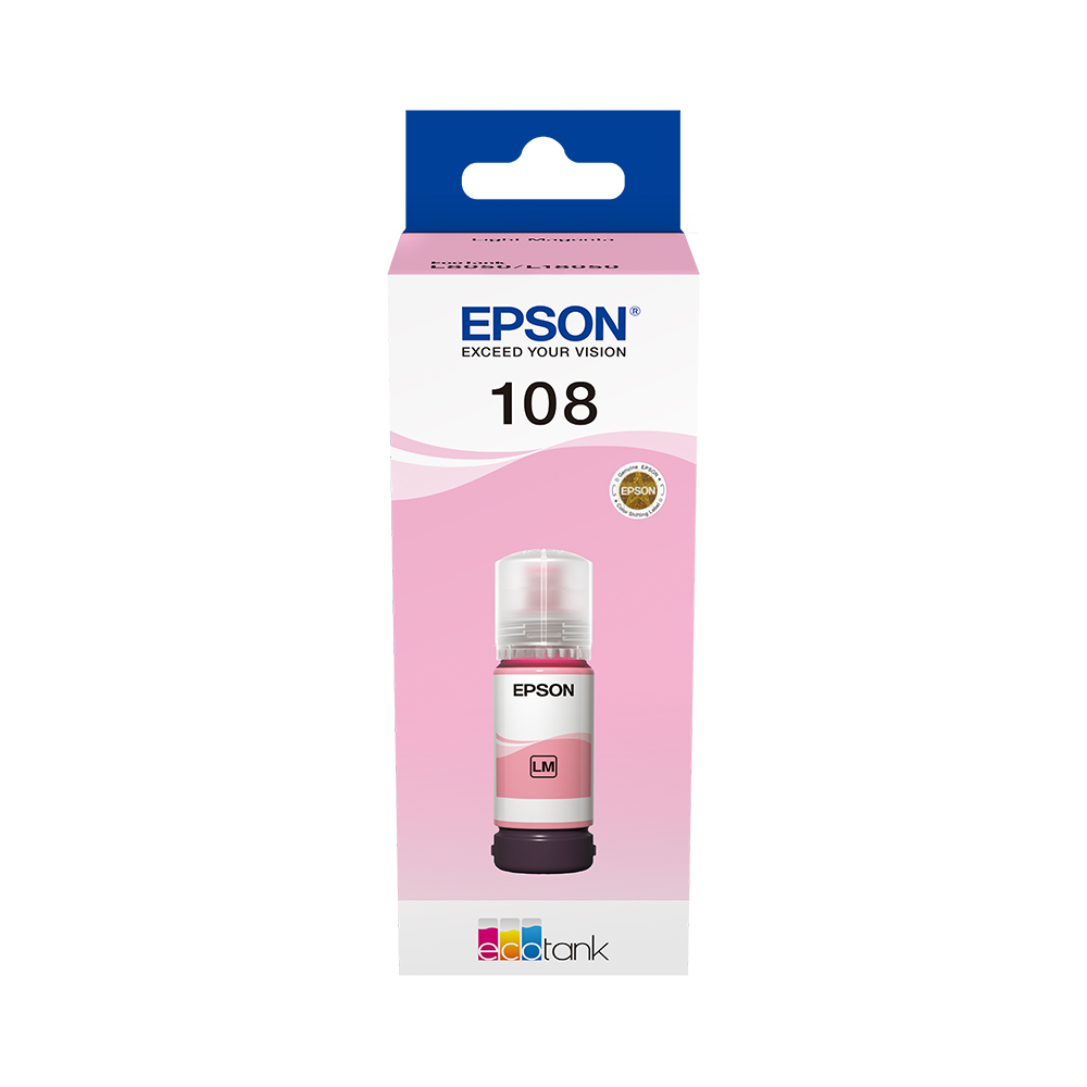 Epson 108 EcoTank Light Magenta ink bottle (70 ml)