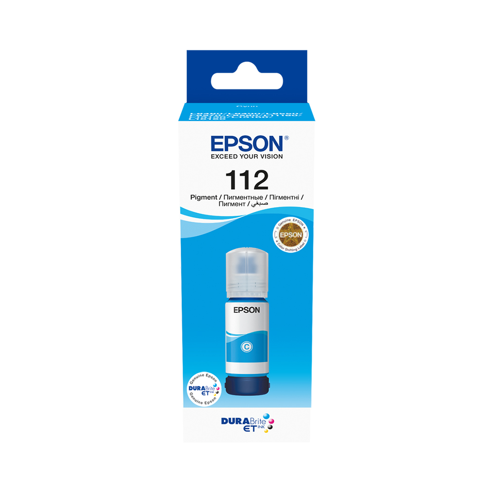 Epson 112 EcoTank Pigment Cyan Ink Bottle