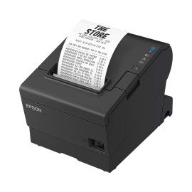 Epson TM-T88VII (112A0) POS Thermal Receipt Printer - USB, Ethernet, Serial, PS, Buzz, UK, Black