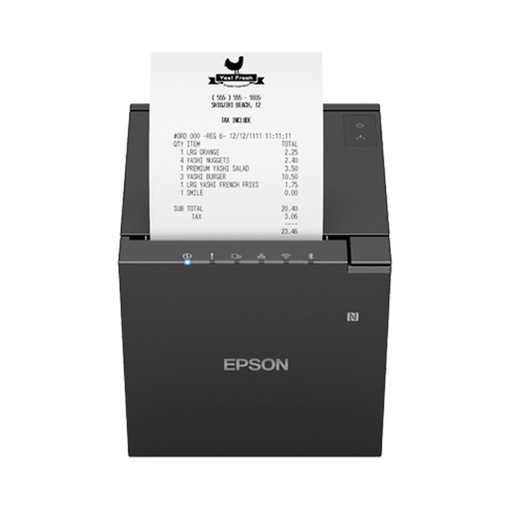 Epson TM-m30III (152A0) POS Thermal Receipt Printer - Wi-Fi + Bluetooth Model, Black, UK