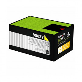 Lexmark 808SY Yellow (80C8SY0) Toner Cartridge