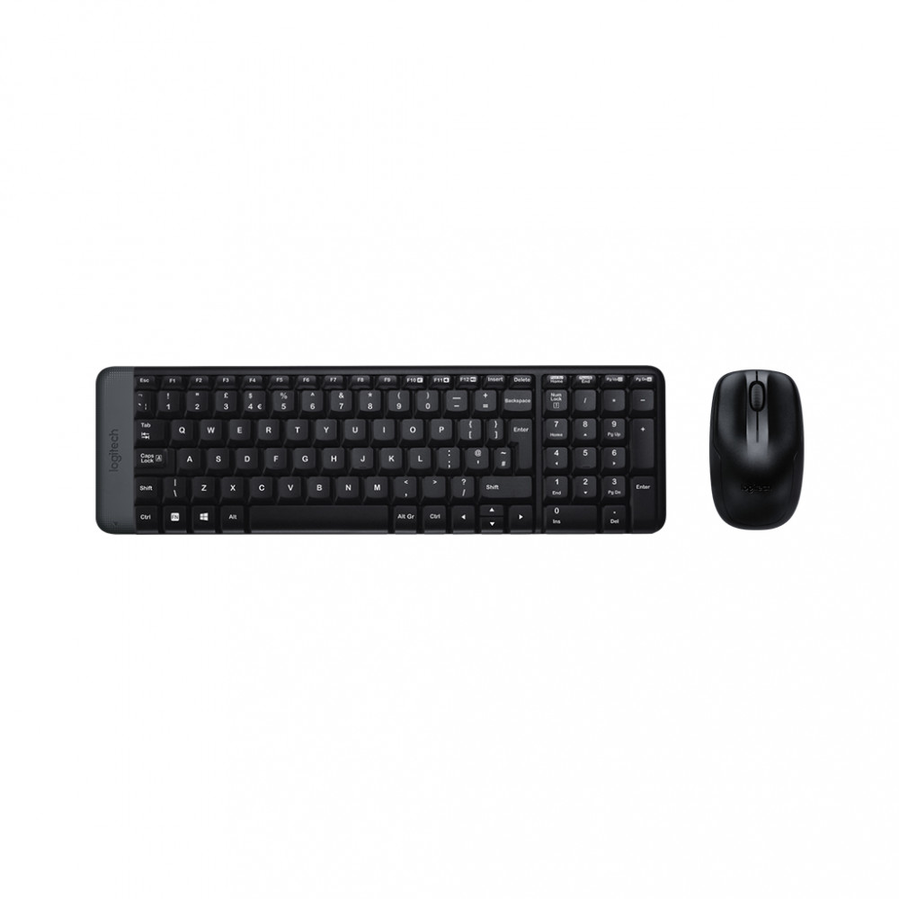 Logitech Mk220 Wireless Keyboard and Mouse Combo - English/Arabic