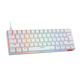 MeeTion MK005 Wired 60% Mini Gaming Mechanical Keyboard English-Arabic (WHITE)