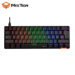 MeeTion MK005 Wired 60% Mini Gaming Mechanical Keyboard English-Arabic (BLACK)