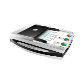 Plustek SmartOffice PL4080 Flatbed ADF A4 Scanner – 40ppm Duplex Document Scanner with 50-Sheet ADF