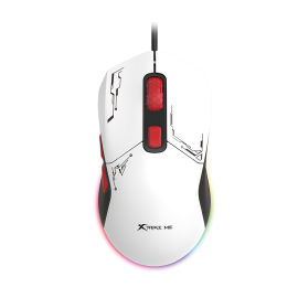 XTRIKE ME GM-316 White Gaming Mouse 7200 DPI RGB 6D Programmable
