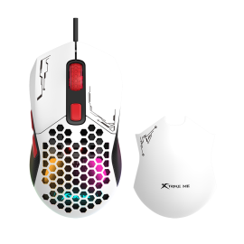 XTRIKE ME GM-316 White Gaming Mouse 7200 DPI RGB 6D Programmable