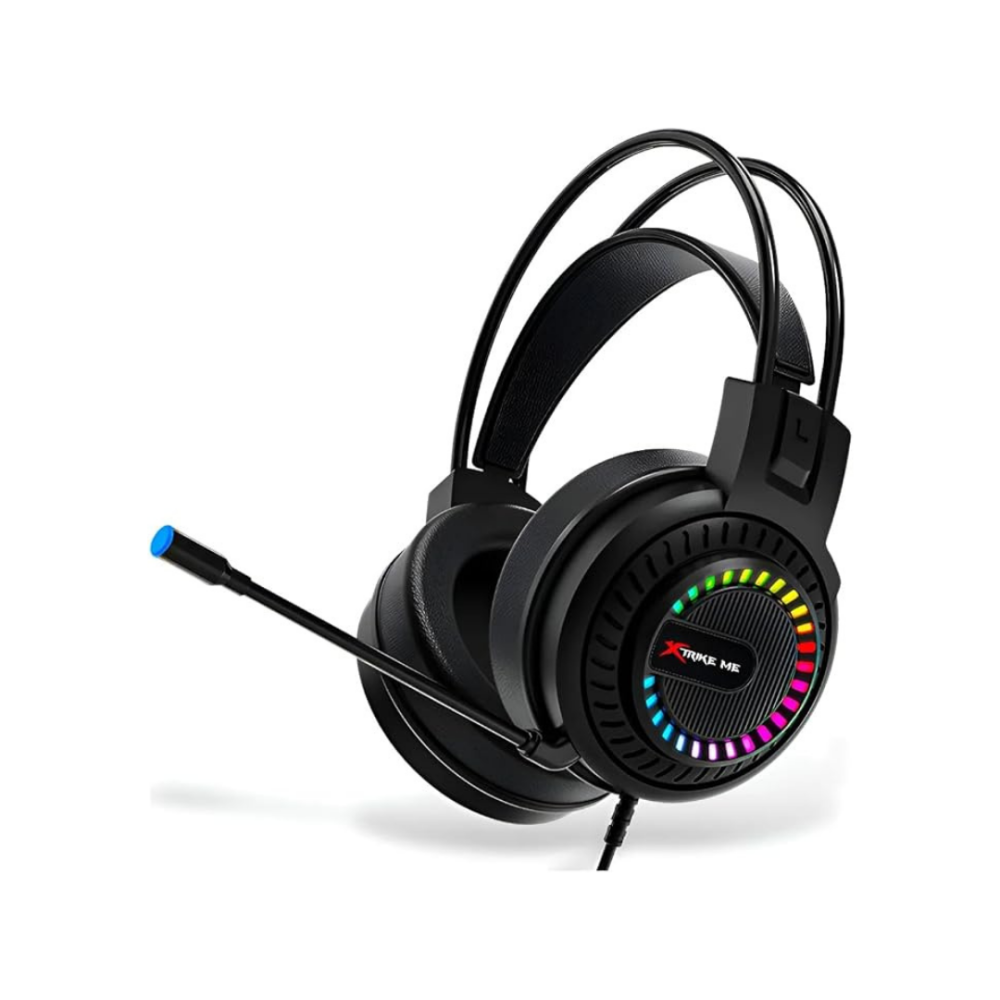 XTRIKE ME HP-318 RGB Wired Gaming Headset – 50mm Stereo Mic USB + 3.5mm PC